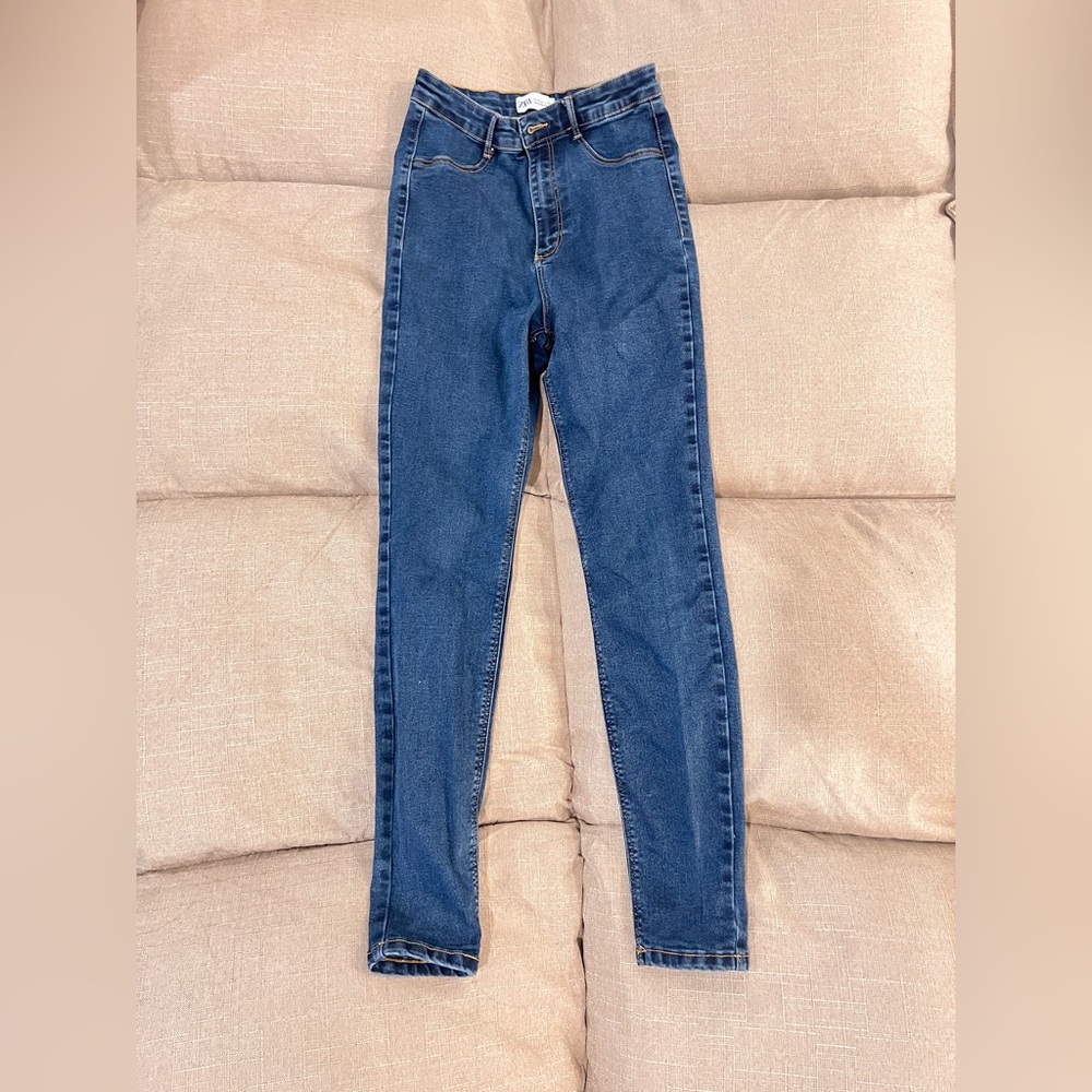 Blue Zara skinny jeans